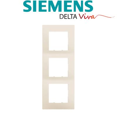 Siemens - plaque triple beige delta viva siemens beige - Publicité Siemens - plaque triple beige delta viva siemens beige - Publicité