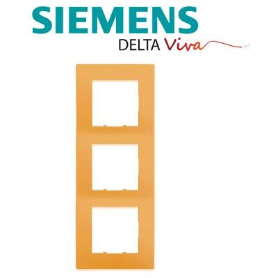 Siemens - plaque triple orange siemens delta viva - Publicité Siemens - plaque triple orange siemens delta viva - Publicité