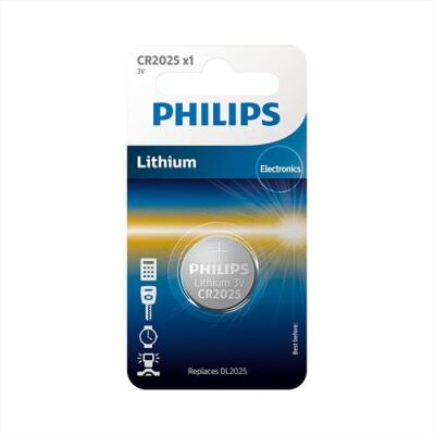 Pile bouton Philips CR2025/DL2025 - Publicité Pile bouton Philips CR2025/DL2025 - Publicité
