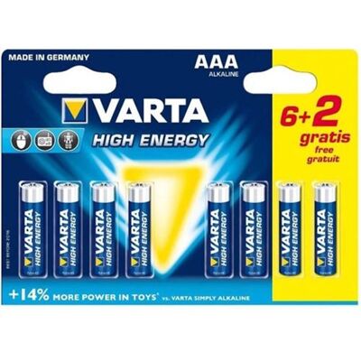 Varta LR6 AAA 1,5V Batteries Haute Énergie - Batteries - Publicité Varta LR6 AAA 1,5V Batteries Haute Énergie - Batteries - Publicité