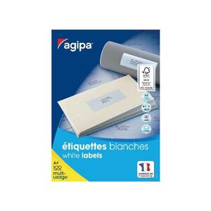 agipa Etiquette universelle, 105 x 39 mm, coins droits - Publicité