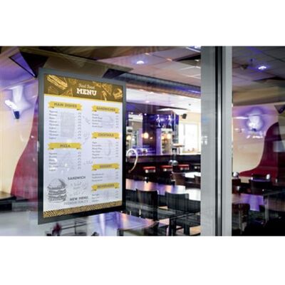 durable durable cadre d'affichage magnétique duraframe sun a3 argent noir Noir - Publicité durable durable cadre d'affichage magnétique duraframe sun a3 argent noir Noir - Publicité