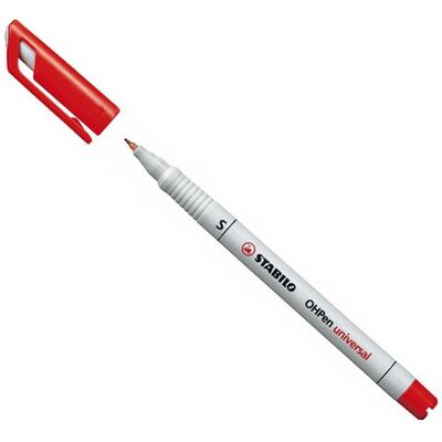 Stabilo OHPen Super fine Non-permanent-Red - Publicité Stabilo OHPen Super fine Non-permanent-Red - Publicité