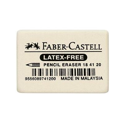 FABER-CASTELL Gomme en caoutchouc 7041-20, blanc - Publicité FABER-CASTELL Gomme en caoutchouc 7041-20, blanc - Publicité