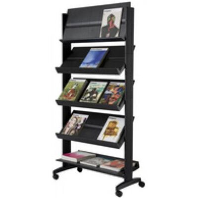 paperflow paperflow porte-prospectus uno easydisplays, 5 étagères noir Noir - Publicité paperflow paperflow porte-prospectus uno easydisplays, 5 étagères noir Noir - Publicité