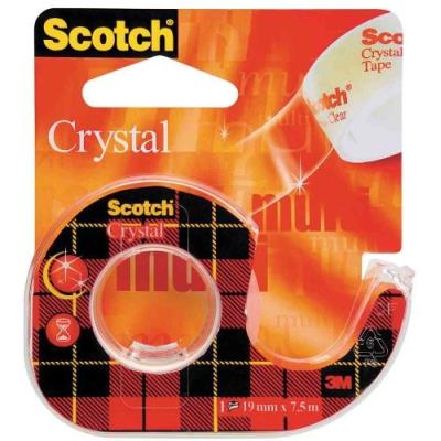 Scotch - ruban adhésif crystal clear 600, 12mm x 10m sur dévidoir 11223 - Publicité Scotch - ruban adhésif crystal clear 600, 12mm x 10m sur dévidoir 11223 - Publicité