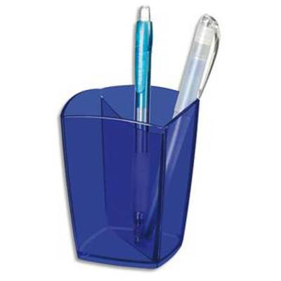 VISIODIRECT Lot de 3 Pots à crayons bleu transparent 530T - Publicité VISIODIRECT Lot de 3 Pots à crayons bleu transparent 530T - Publicité