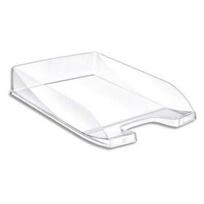 VISIODIRECT Lot de 4 Corbeilles à courrier en polystyrène jusqu'au format 24x32 cm Dim L35 x H6,5 x P25,5 cm cristal - Publicité VISIODIRECT Lot de 4 Corbeilles à courrier en polystyrène jusqu'au format 24x32 cm Dim L35 x H6,5 x P25,5 cm cristal - Publicité