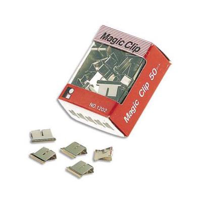 VISIODIRECT Lot de 6 Clips chromés 4 mm, boite de 50 - Publicité VISIODIRECT Lot de 6 Clips chromés 4 mm, boite de 50 - Publicité