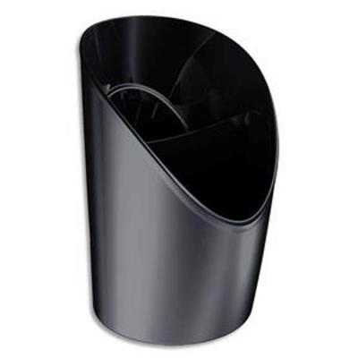VISIODIRECT Lot de 3 Pots à crayons - Vivida noir - Diam. 9 x H12,5 cm - Publicité VISIODIRECT Lot de 3 Pots à crayons - Vivida noir - Diam. 9 x H12,5 cm - Publicité