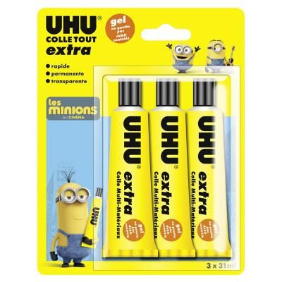 3 Tubes Gel EXTRA UHU - Publicité 3 Tubes Gel EXTRA UHU - Publicité