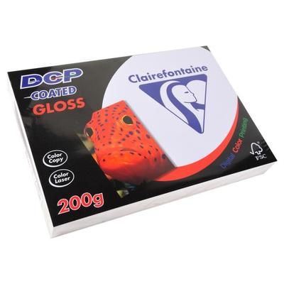 Clairefontaine Ramette 250 Feuilles Papier DCP 200g A4 210x297 mm Certifié FSC Couché Brillant Blanc Blanc - Publicité Clairefontaine Ramette 250 Feuilles Papier DCP 200g A4 210x297 mm Certifié FSC Couché Brillant Blanc Blanc - Publicité