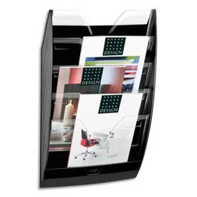 VISIODIRECT Présentoir mural 5 compartiments 154, kit de fixation fourni - Dim. L 35 x H 58 x P 12,2 cm, noir cristal Noir - Publicité VISIODIRECT Présentoir mural 5 compartiments 154, kit de fixation fourni - Dim. L 35 x H 58 x P 12,2 cm, noir cristal Noir - Publicité