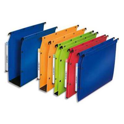 VISIODIRECT Paquet de 10 dossiers suspendus ARMOIRE en polypro opaque. Fond 80, bouton-pression. Bleu - Publicité VISIODIRECT Paquet de 10 dossiers suspendus ARMOIRE en polypro opaque. Fond 80, bouton-pression. Bleu - Publicité