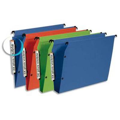 VISIODIRECT Paquet de 10 dossiers suspendus ARMOIRE en polypro opaque. Fond 50, bouton-pression. Assortis - Publicité VISIODIRECT Paquet de 10 dossiers suspendus ARMOIRE en polypro opaque. Fond 50, bouton-pression. Assortis - Publicité