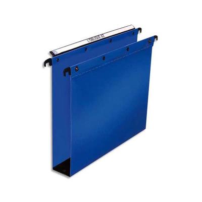 VISIODIRECT Paquet de 10 dossiers suspendus TIROIR en polypro opaque. Fond 50, bouton-pression. Bleu - Publicité VISIODIRECT Paquet de 10 dossiers suspendus TIROIR en polypro opaque. Fond 50, bouton-pression. Bleu - Publicité