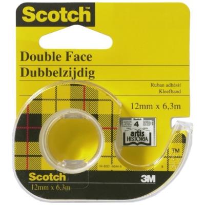 Scotch mmm136 adhésif double face 6mx12mm avec dévidoir 3m 136d-md - Publicité Scotch mmm136 adhésif double face 6mx12mm avec dévidoir 3m 136d-md - Publicité
