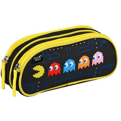 Fourre-tout rectangulaire 2 compartiments Quo Vadis Pac man Ghost Multicolore - Publicité Fourre-tout rectangulaire 2 compartiments Quo Vadis Pac man Ghost Multicolore - Publicité