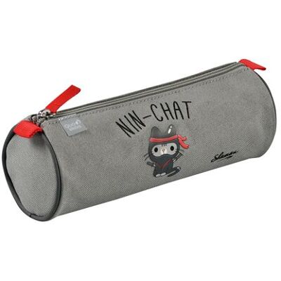 Trousse scolaire ronde 1 compartiment Quo Vadis Shaman Gris Gris - Publicité Trousse scolaire ronde 1 compartiment Quo Vadis Shaman Gris Gris - Publicité