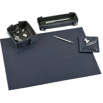 Kit Bureau Quo Vadis Satiny Bleu marine Bleu marine - Publicité Kit Bureau Quo Vadis Satiny Bleu marine Bleu marine - Publicité