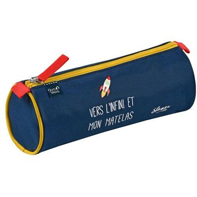 Trousse scolaire ronde 1 compartiment Quo Vadis Shaman Bleu Bleu - Publicité Trousse scolaire ronde 1 compartiment Quo Vadis Shaman Bleu Bleu - Publicité