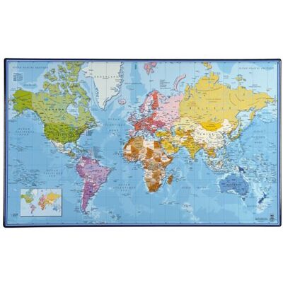 Sous-main Viquel - Carte du monde - 59,8x36,5cm - Publicité Sous-main Viquel - Carte du monde - 59,8x36,5cm - Publicité