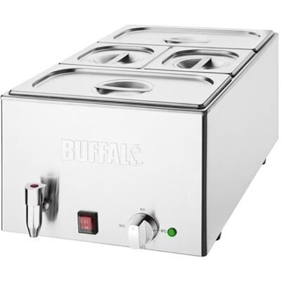 Non communiqué Bain marie Professionnel avec Robinet et Bacs GN Buffalo Gris - Publicité Non communiqué Bain marie Professionnel avec Robinet et Bacs GN Buffalo Gris - Publicité