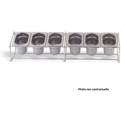 Non communiqué Set Support Inox et 4 Bacs GN 1/6 - H 100 mm - Pujadas - - Inox - Publicité Non communiqué Set Support Inox et 4 Bacs GN 1/6 - H 100 mm - Pujadas - - Inox - Publicité