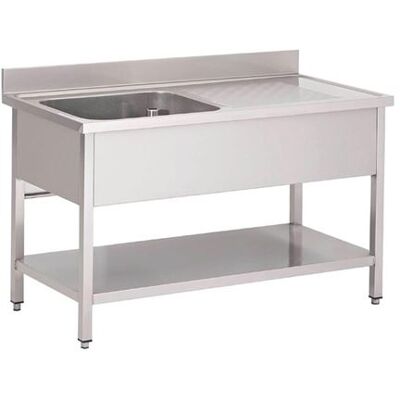 Non communiqué Plonge Inox Professionnelle - avec Etagère - Profondeur 700 - Gastro M - - Acier inoxydable2000x700 x700x850mm inox - Publicité Non communiqué Plonge Inox Professionnelle - avec Etagère - Profondeur 700 - Gastro M - - Acier inoxydable2000x700 x700x850mm inox - Publicité