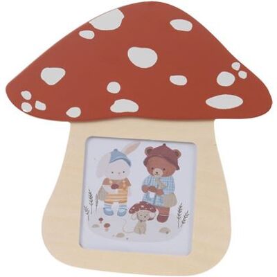 Non communiqué Cadre champignon Choupi - Amadeus - Rouge - Bois - Publicité Non communiqué Cadre champignon Choupi - Amadeus - Rouge - Bois - Publicité