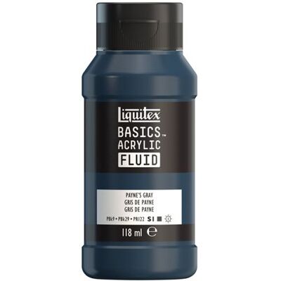 Liquitex Basics Fluid - Paynes Grey - 118 ml - Peinture acrylique - Publicité Liquitex Basics Fluid - Paynes Grey - 118 ml - Peinture acrylique - Publicité