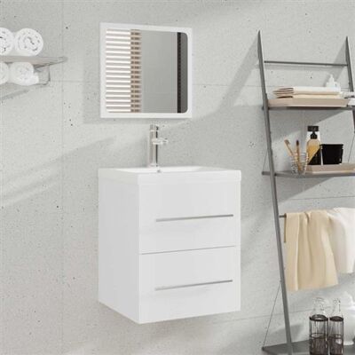 Armoire miroir de salle de bain vidaXL Murale Blanc 41x38,5x48 cm - Publicité Armoire miroir de salle de bain vidaXL Murale Blanc 41x38,5x48 cm - Publicité