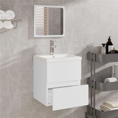 ALTRO Nova - Armoire de bain avec miroir - Bois blanc - Publicité ALTRO Nova - Armoire de bain avec miroir - Bois blanc - Publicité