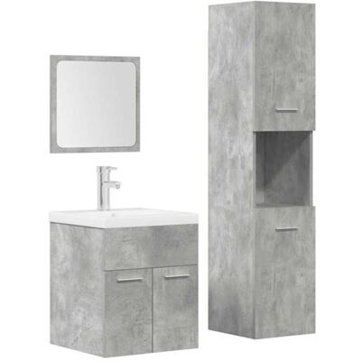 vidaXL Ensemble de Meubles de Salle de Bain Sonoma Chêne 4 Pièces - Mobilier de Salle de Bain - Publicité vidaXL Ensemble de Meubles de Salle de Bain Sonoma Chêne 4 Pièces - Mobilier de Salle de Bain - Publicité