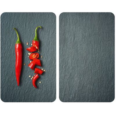 Piment - Universal - Gris - Rouge - Couvercle de plaque - Publicité Piment - Universal - Gris - Rouge - Couvercle de plaque - Publicité