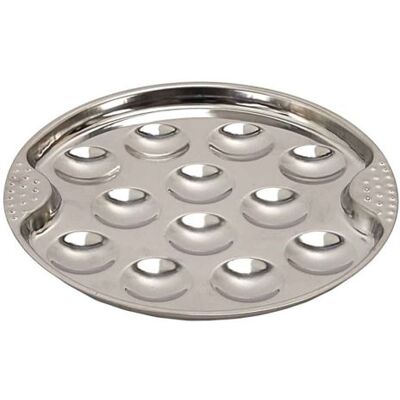 Non communiqué Assiette pour Escargots "12 Pièces" 19cm Argent Argent - Publicité Non communiqué Assiette pour Escargots "12 Pièces" 19cm Argent Argent - Publicité