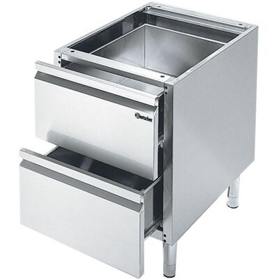 Soubassement gamme 600, L400, 2T - Bartscher Gris - Publicité Soubassement gamme 600, L400, 2T - Bartscher Gris - Publicité