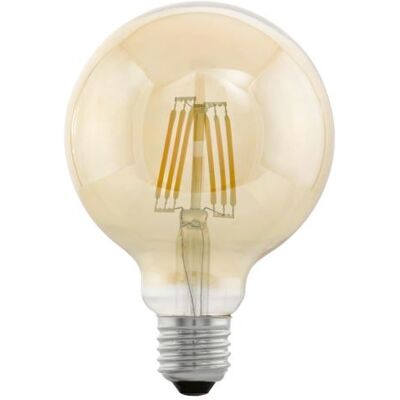 EGLO Ampoule LED style vintage E27 G95 Amber 11522 Transparent - Publicité EGLO Ampoule LED style vintage E27 G95 Amber 11522 Transparent - Publicité