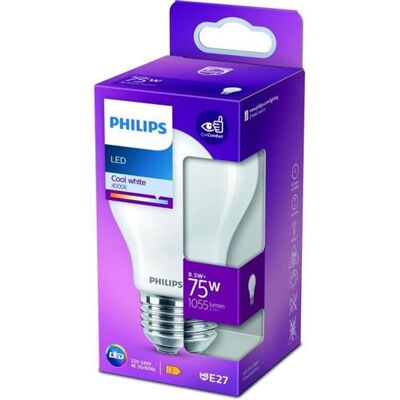 Non communiqué PHILIPS LED Classic 75W Standard E27 Blanc Froid Dépolie Non Dimmable - Publicité Non communiqué PHILIPS LED Classic 75W Standard E27 Blanc Froid Dépolie Non Dimmable - Publicité