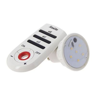 Xanlite - Ampoule LED spot, culot GU10, 3,4W cons. (35W eq.), lumière blanc chaud - MG180STR BLANC - Publicité Xanlite - Ampoule LED spot, culot GU10, 3,4W cons. (35W eq.), lumière blanc chaud - MG180STR BLANC - Publicité