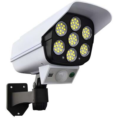 Non communiqué Avizar Éclairage Solaire Extérieur 77 LED 360° - Détecteur Mouvement IP65 Blanc/Noir - Publicité Non communiqué Avizar Éclairage Solaire Extérieur 77 LED 360° - Détecteur Mouvement IP65 Blanc/Noir - Publicité
