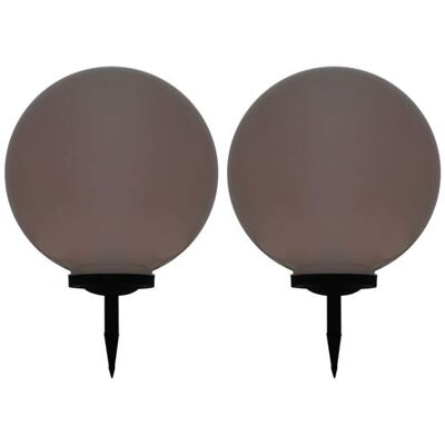 vidaXL Éclairages solaires extérieurs 2 pièces LED sphériques 50 cm RGB - Éclairage solaire extérieur - Publicité vidaXL Éclairages solaires extérieurs 2 pièces LED sphériques 50 cm RGB - Éclairage solaire extérieur - Publicité