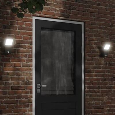 Applique murale LED extérieure noire vidaXL avec capteur - Publicité Applique murale LED extérieure noire vidaXL avec capteur - Publicité