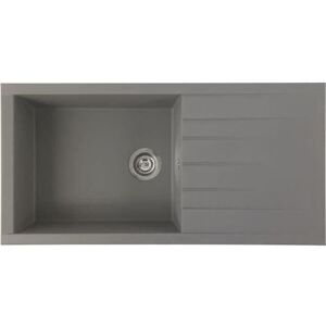Non communiqué STRADOUR Evier a encastrer CUBE en SMC GRIS BETON 16 1 bac dim. 100 * 50 cm vidage ma Gris - Publicité Non communiqué STRADOUR Evier a encastrer CUBE en SMC GRIS BETON 16 1 bac dim. 100 * 50 cm vidage ma Gris - Publicité