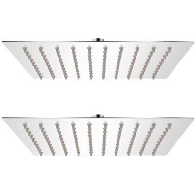 vidaXL 2x Tête de douche pluie Acier inoxydable - Tête de douche - Publicité vidaXL 2x Tête de douche pluie Acier inoxydable - Tête de douche - Publicité