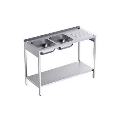 Non communiqué Plonge Inox avec Bâti et Etagère Profondeur 500 Egouttoir Droite - Distform - - Acier inoxydable 1200x500x500xmm inox - Publicité Non communiqué Plonge Inox avec Bâti et Etagère Profondeur 500 Egouttoir Droite - Distform - - Acier inoxydable 1200x500x500xmm inox - Publicité