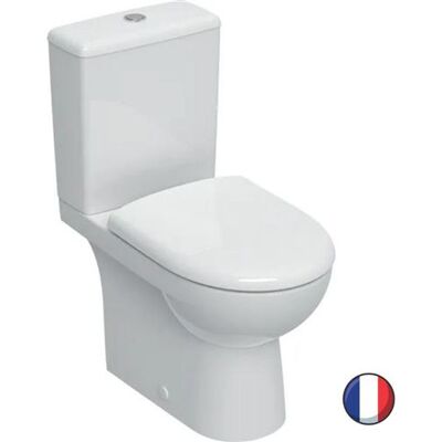 Geberit 501.866.00.1 - Toilette sur pied avec double chasse - Publicité Geberit 501.866.00.1 - Toilette sur pied avec double chasse - Publicité