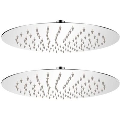 Tête de douche pluie en acier inoxydable 25cm vidaXL - Accessoire de bain économiseur d'eau - Publicité Tête de douche pluie en acier inoxydable 25cm vidaXL - Accessoire de bain économiseur d'eau - Publicité
