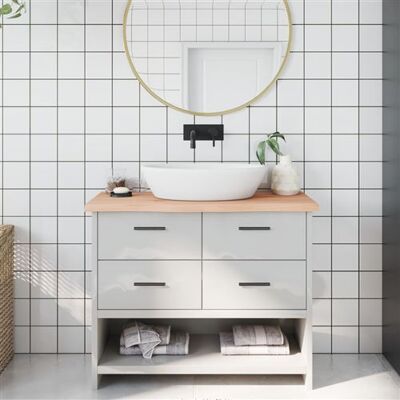 vidaXL Plan de travail salle de bain 100x30x4 cm - Surface de lavabo - Publicité vidaXL Plan de travail salle de bain 100x30x4 cm - Surface de lavabo - Publicité
