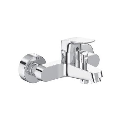 Porcher D0576AA Mitigeur mural bain/douche - Chrome - Publicité Porcher D0576AA Mitigeur mural bain/douche - Chrome - Publicité